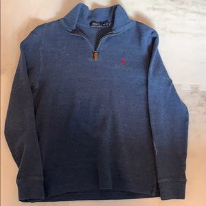 Men’s Small Polo Estate-Rib Cotton Pullover